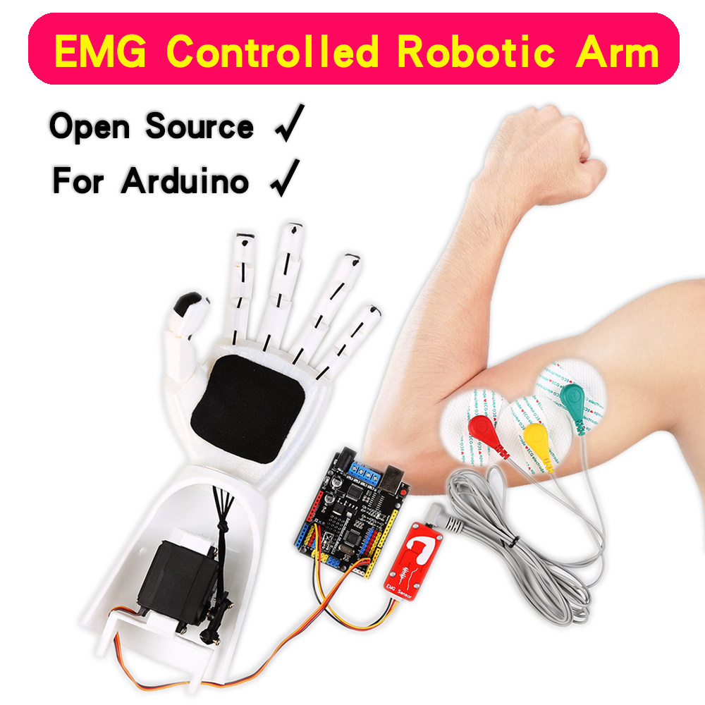 Science Robotics - Sensor EMG Braço robótico Sensor de