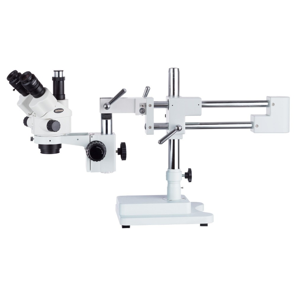 Amscope Microscope Stereo 7X-45X - Microscópio Estéreo Trinocular AmScope Série SM-4