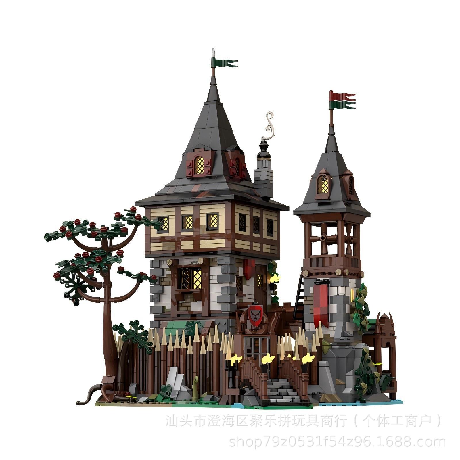 Hobby Is Science - Moc urso rei castelo mosaico bloco