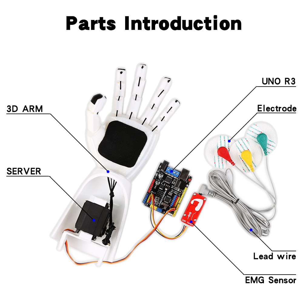 Sensor EMG Braço robótico Sens - Science Robotics avaliação e preço
