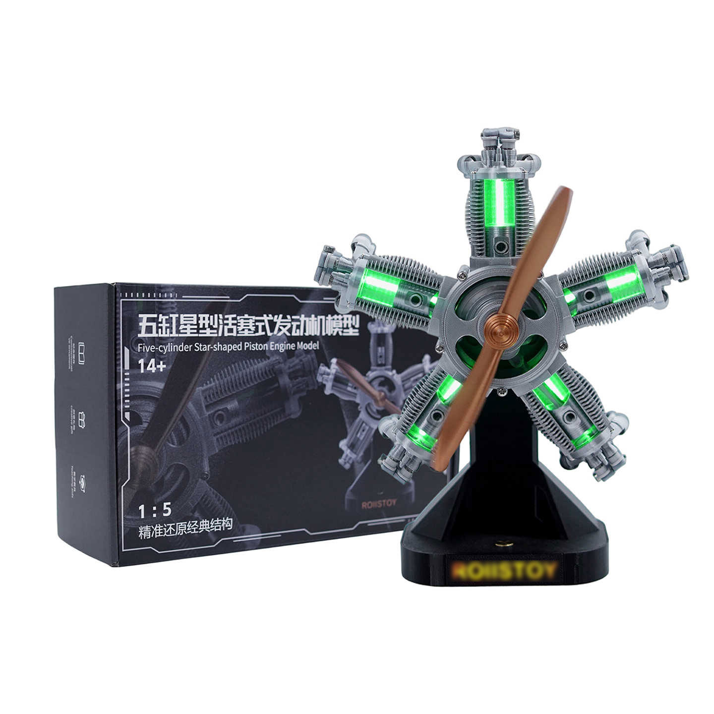 Modelo de Motor Radial de 5 Ci - Hobby Is Science avaliação e preço